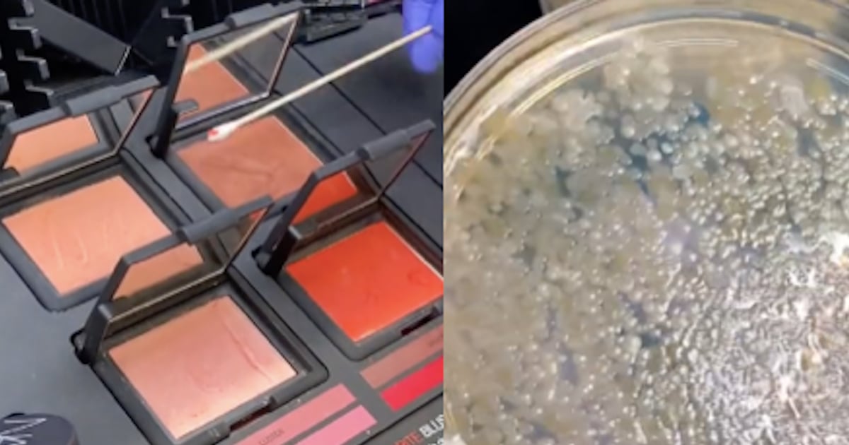 Une TikTokeuse montre les nombreuses bactéries présentes dans les testeurs de maquillage chez Sephora