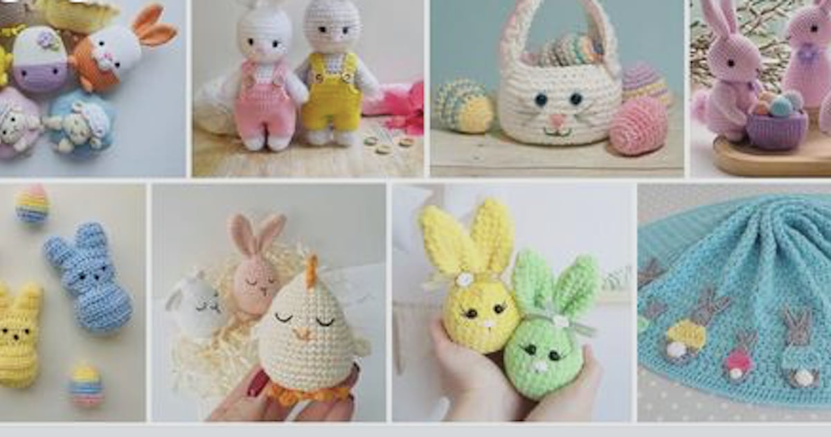 10 projets de crochet sous le thème de Pâques