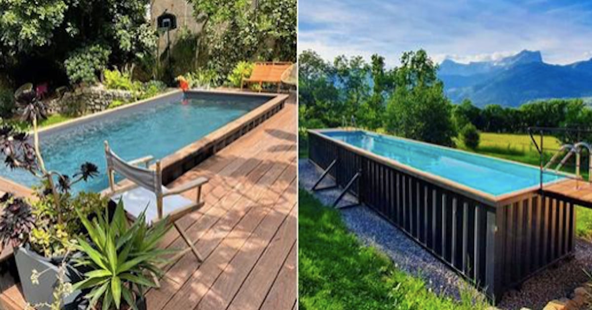 Une entreprise transforme des conteneurs d’expédition en piscines