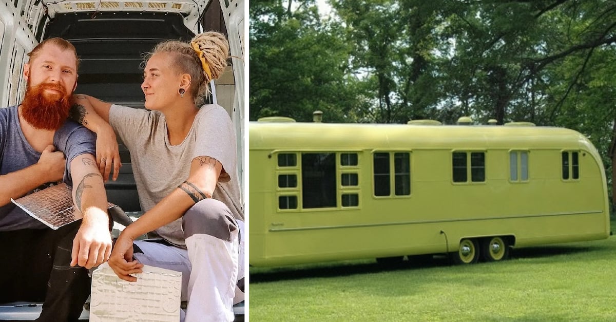 Un couple achète une caravane de 1953 pour 1 700 $ et la transforme en maison