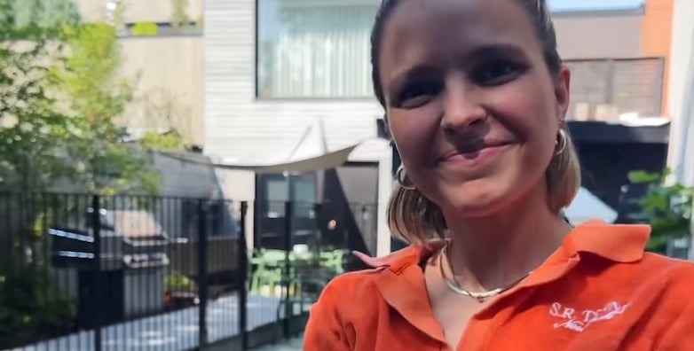 Sarah-Jeanne Labrosse nous dévoile sa toute nouvelle piscine creusée de rêve