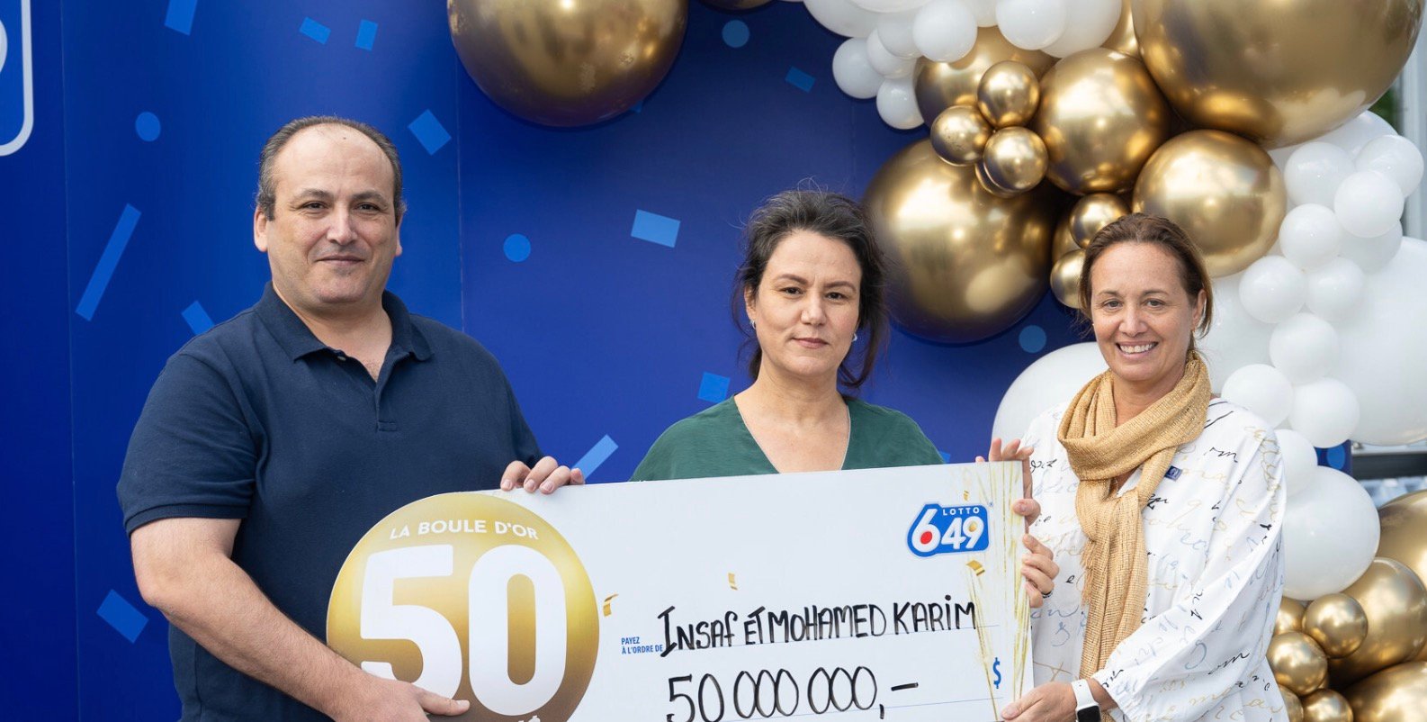 Un couple de Québec qui a gagné 50 M$ au 6/49 décide de terminer leur journée de travail.