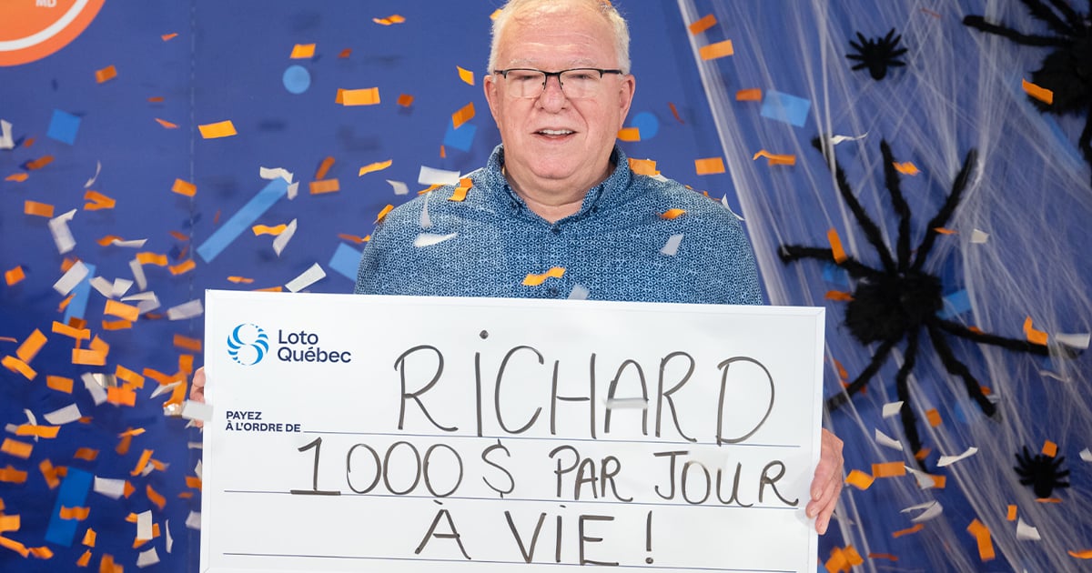 Un retraité québécois gagne 1000 $ par jour à vie