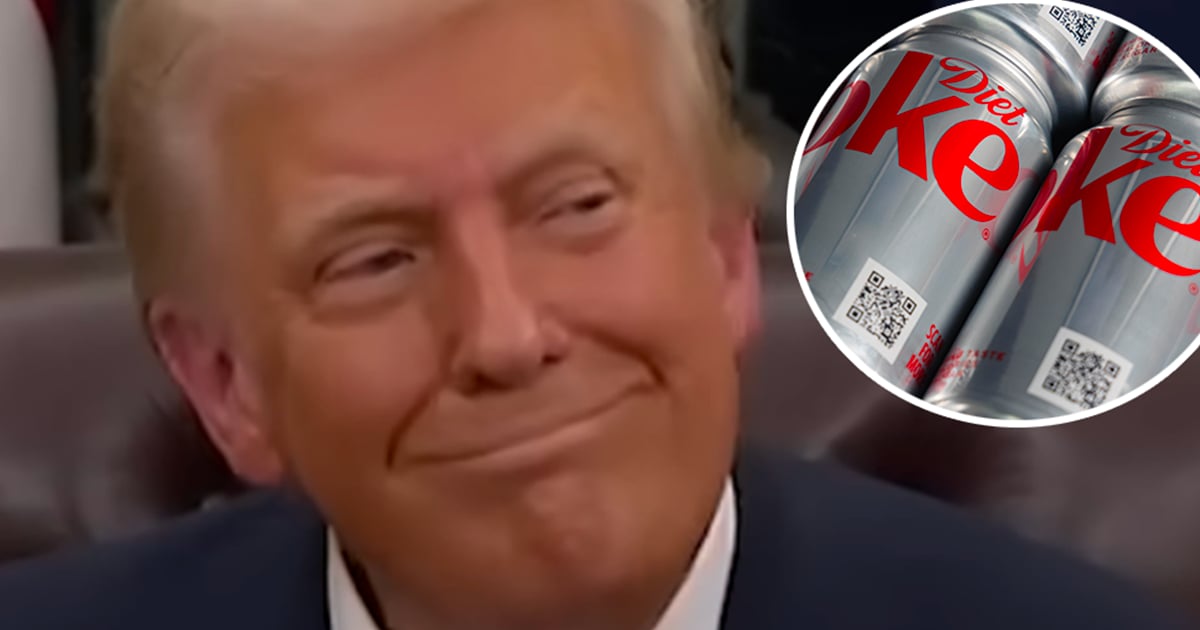 Donald Trump fait réinstaller son bouton à Coke Diète dans le bureau ovale