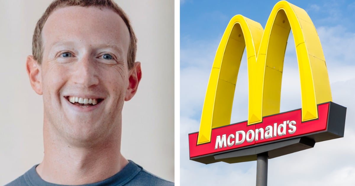 Mark Zuckerberg dévoile ce qu'il mange au McDonald's et c'est énorme