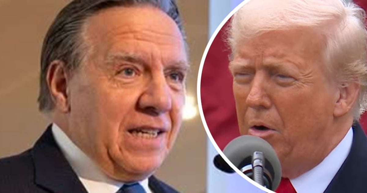 François Legault s'exprime une première fois après le discours de Donald Trump