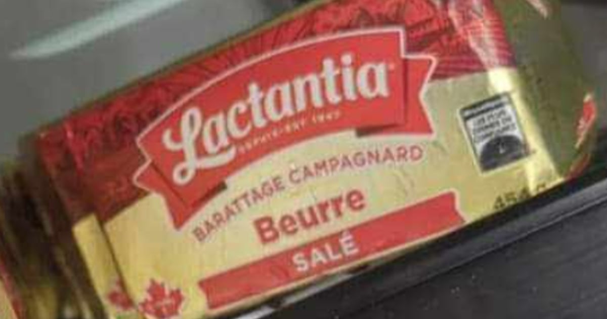 Le prix d'une livre de beurre dans un dépanneur du Québec fait beaucoup jaser  