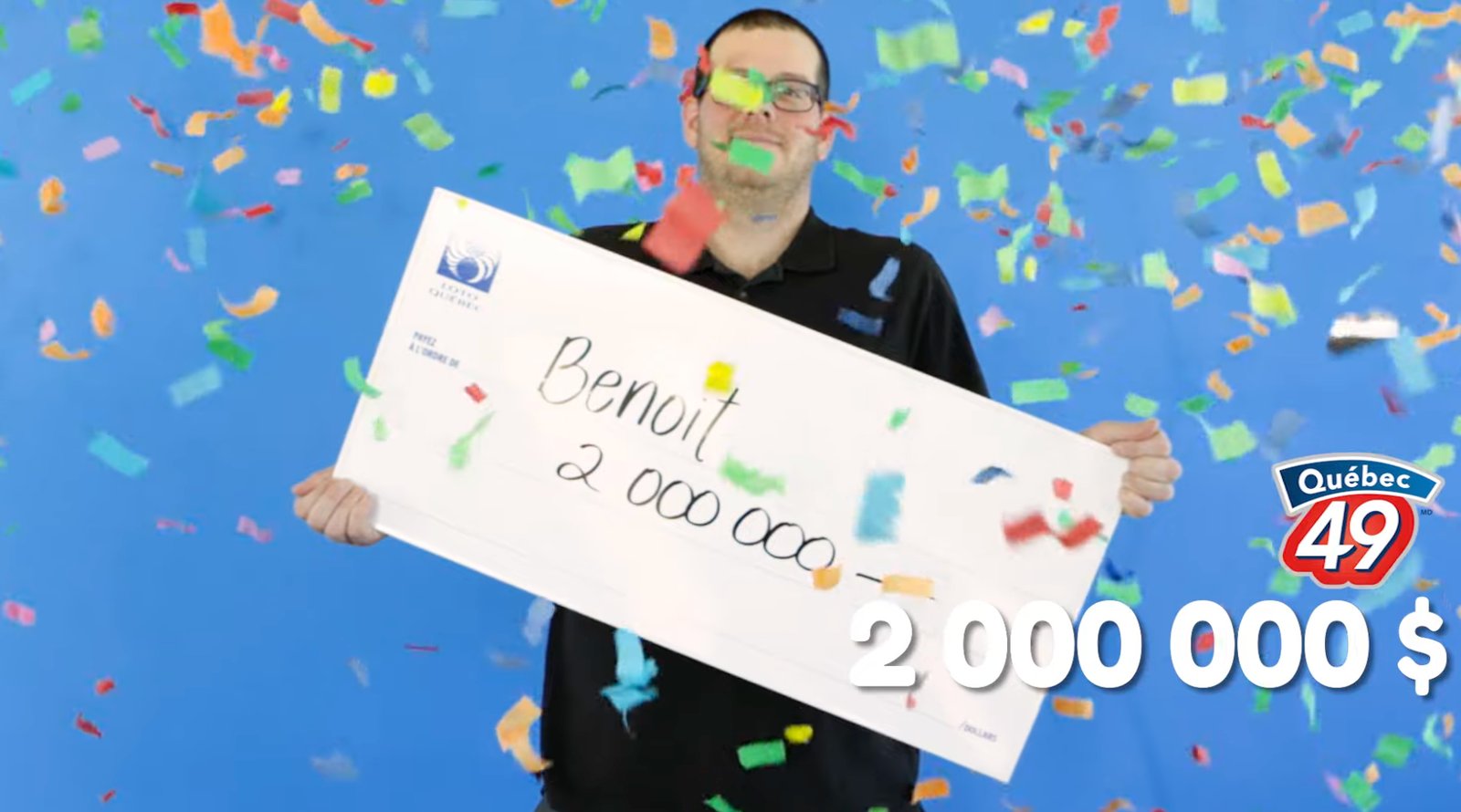 Un Québécois nouvellement millionnaire dit souhaiter continuer à travailler.