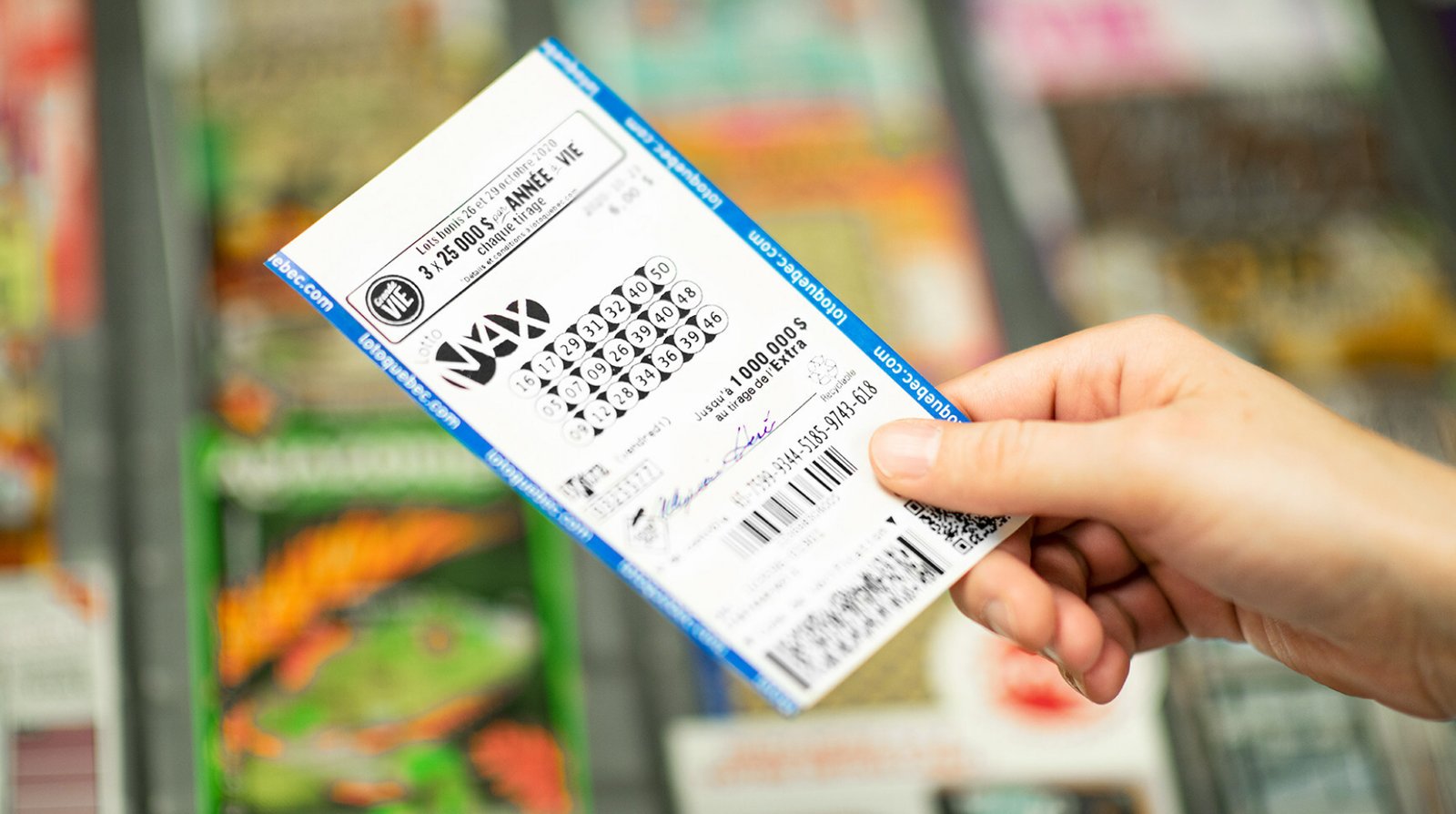 Le gros lot de 50 millions $ du Lotto Max gagné au Québec