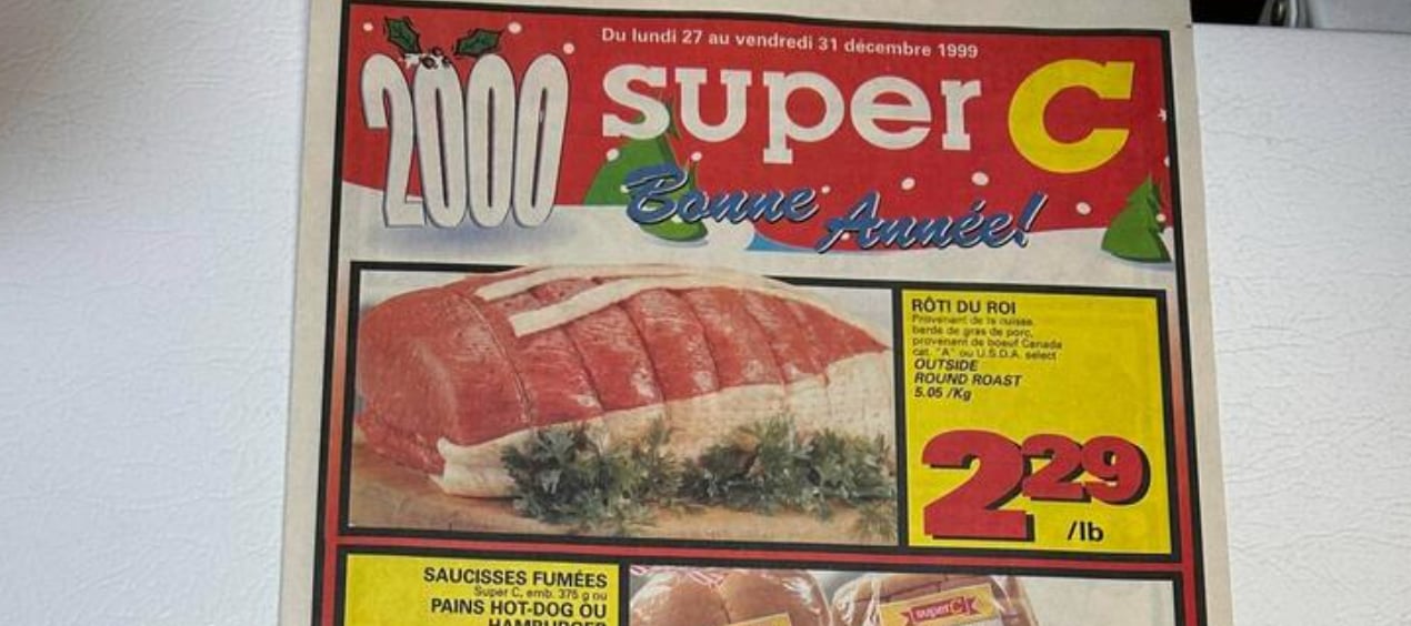 Les prix à l'épicerie dans ces circulaires de 1999 donnent le goût de pleurer aujourd'hui