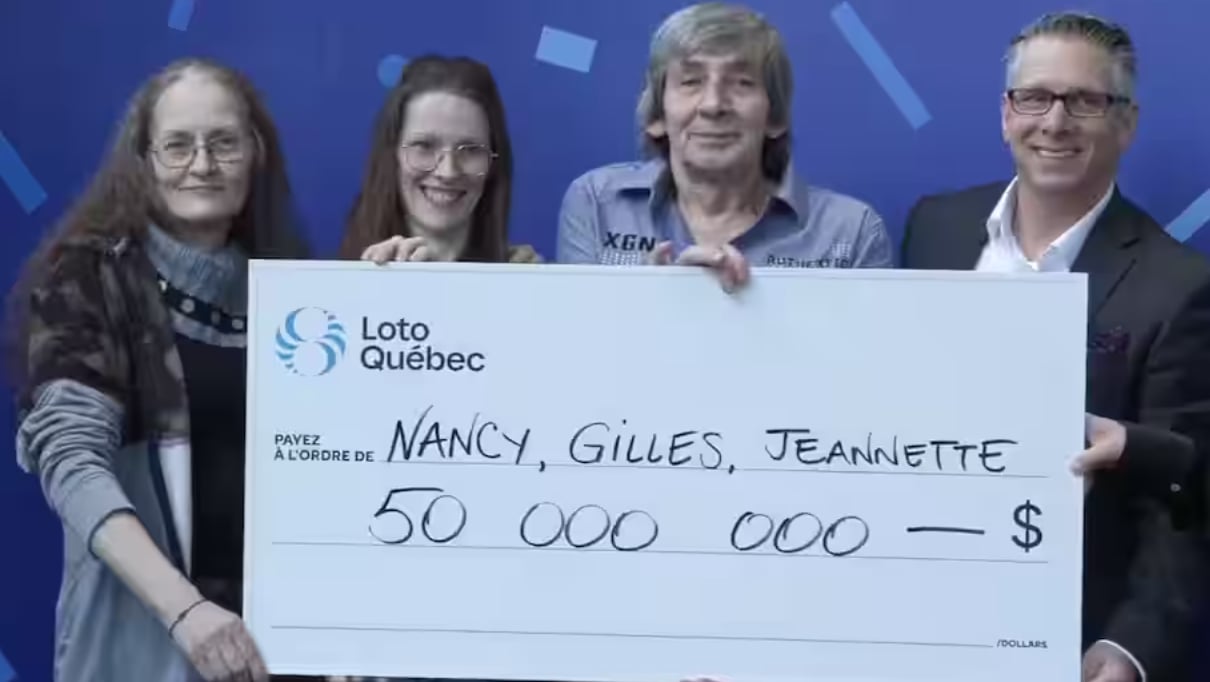 C'est une famille des Laurentides qui a gagné 50 M$ au Lotto-Max