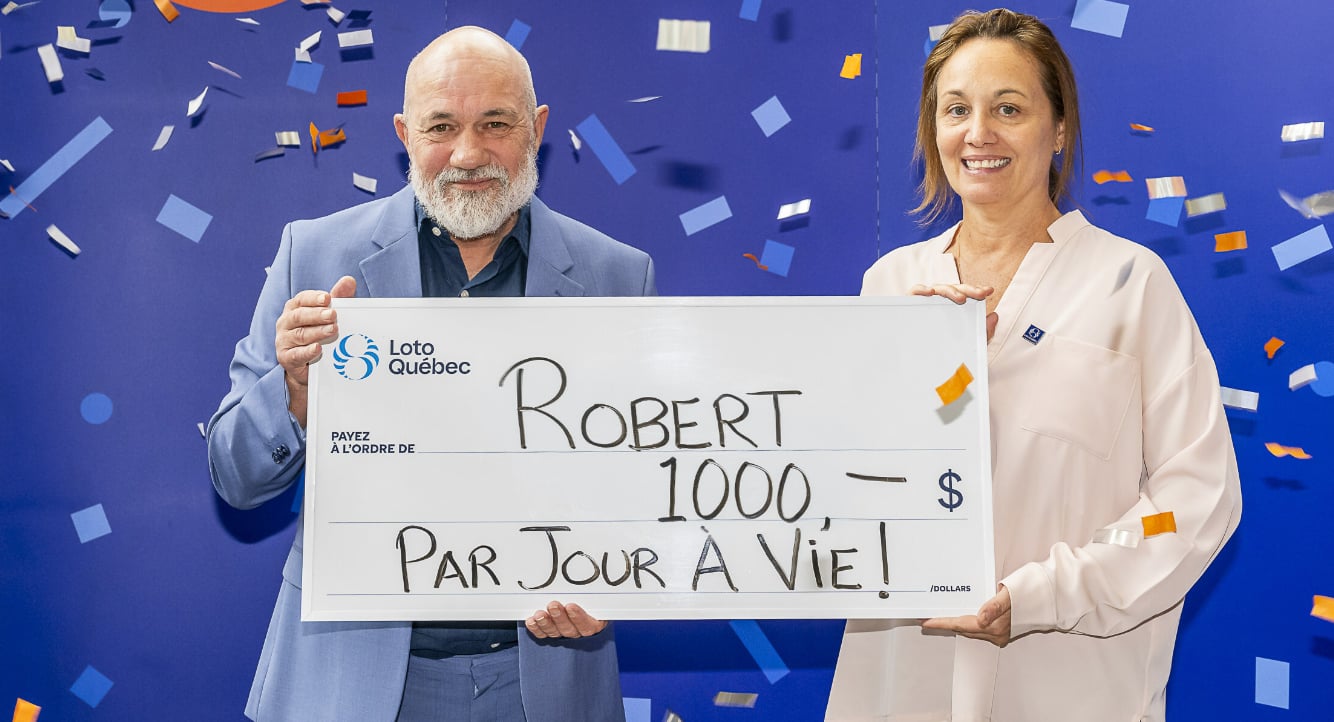 Un Montréalais passionné d'astrologie remporte 1000 $ par jour à vie 