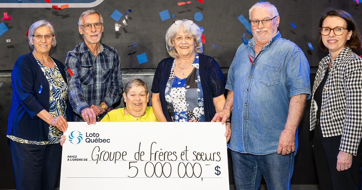 Des frères et soeurs deviennent millionnaires en gagnant au 6/49