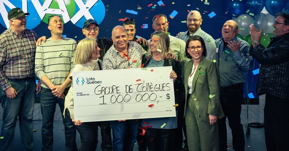 Un groupe de collègues de la Mauricie remporte un gros montant au Lotto Max