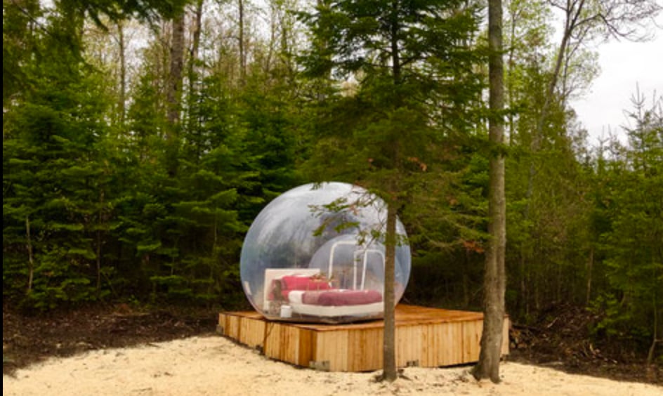 Vous pouvez passer la nuit dans une bulle en nature à 33 % de rabais