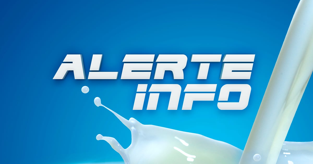 Important rappel de produits laitiers qui pourraient contenir des particules de métal