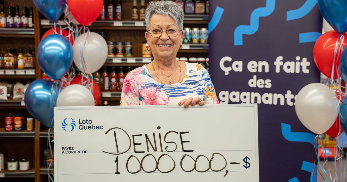 Une dame devient millionnaire avec un billet de Lotto 6/49 acheté au dépanneur de sa fille