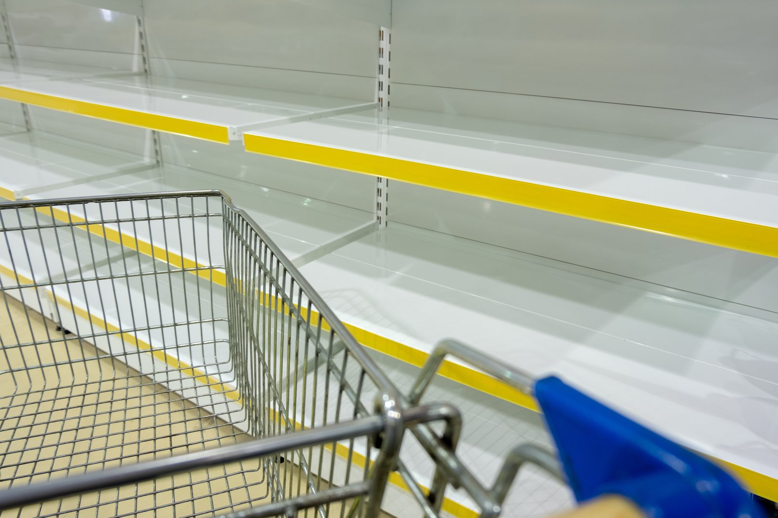 Voici pourquoi vous apercevrez plusieurs tablettes vides dans les magasins