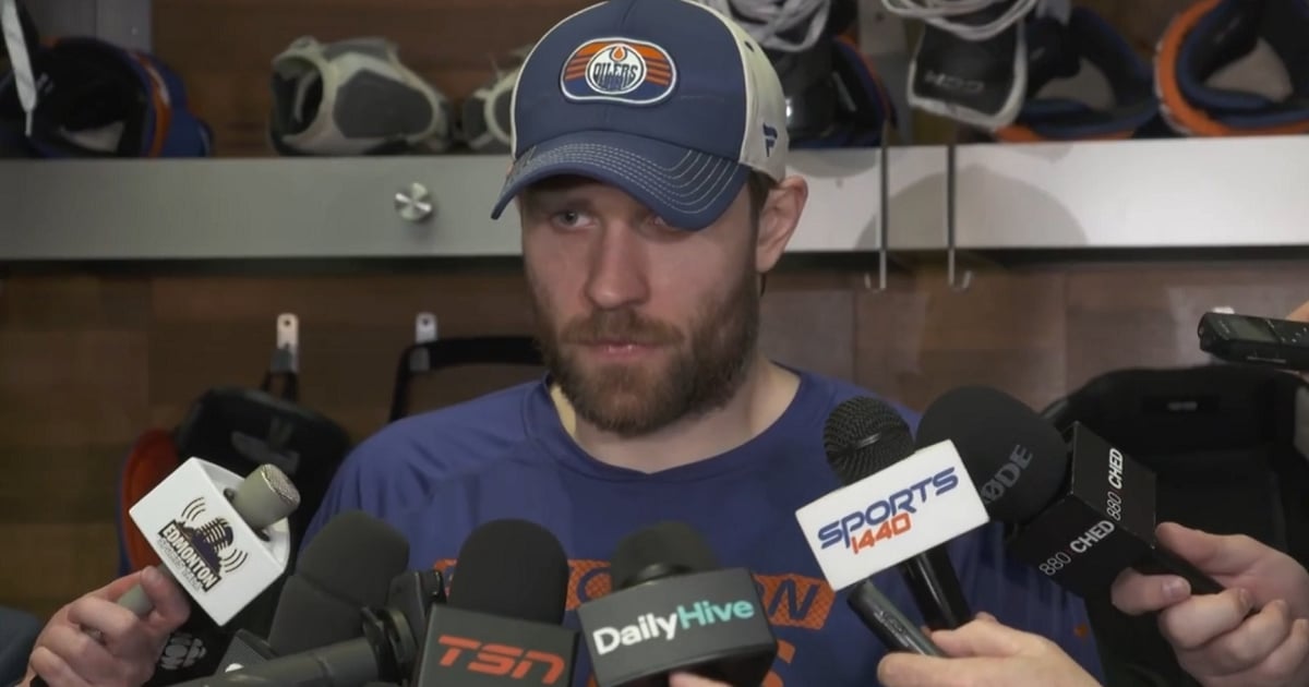 Leon Draisaitl responds after costing his team Game 3.