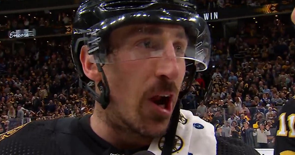 Brad Marchand brutally trolls the Maple Leafs after Game 7.