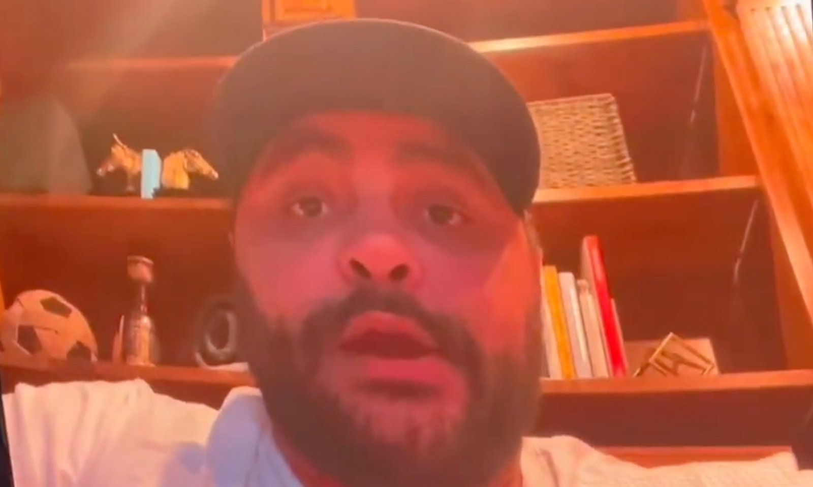 Dustin Byfuglien surprises everyone in Winnipeg on Friday night!