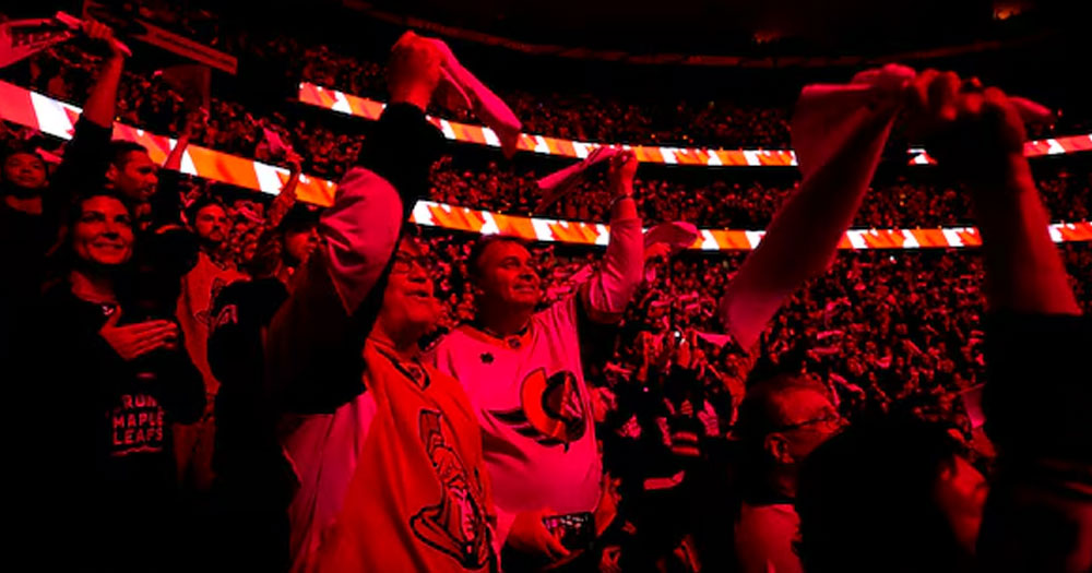 Sens fans taunt Marner and Matthews with two hilarious chants at Canadian Tire Centre