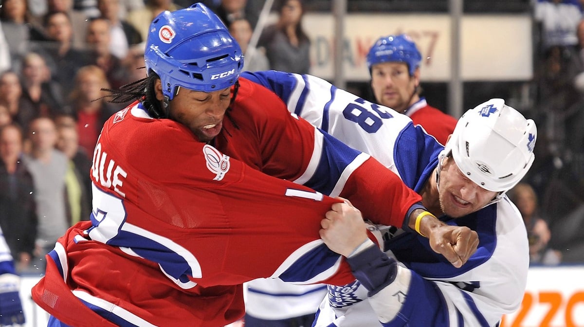 Georges Laraque guarantees a winner in Game 2 between the Oilers and Golden Knights.
