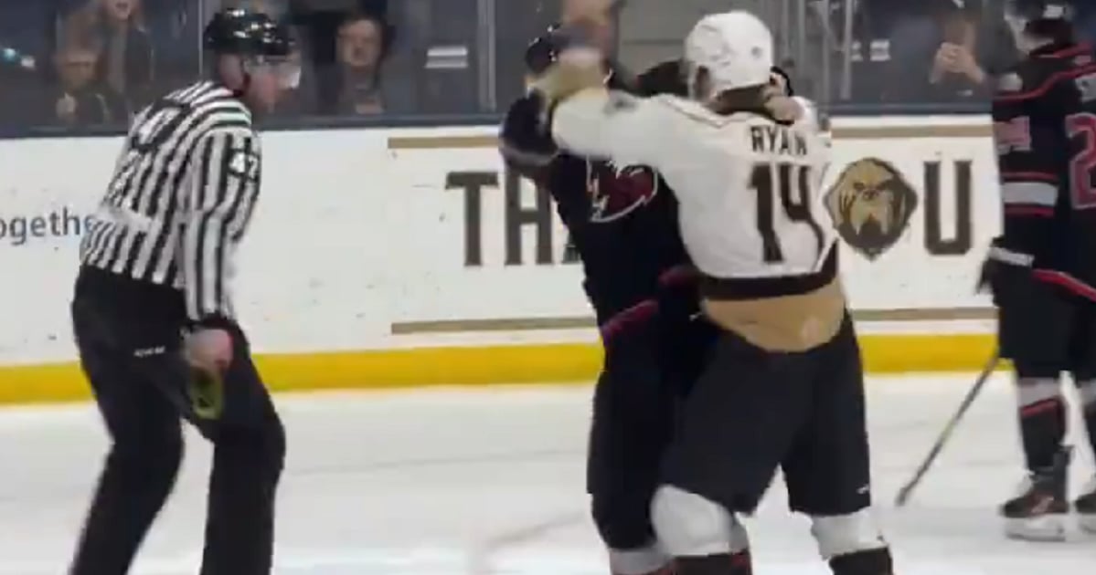 Terry Ryan drops the gloves at 47 years old!
