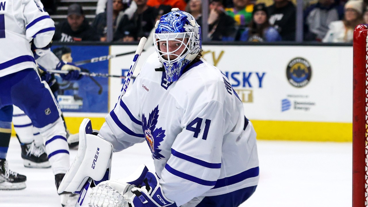 Maple Leafs’ backup goalie Dennis Hildeby was team mascot!