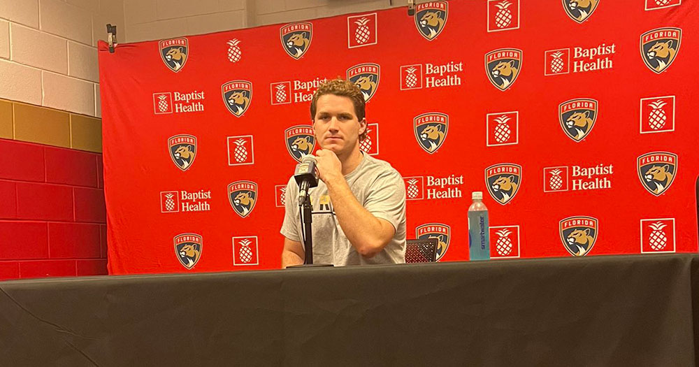 Tkachuk finally speaks to the media, unsure of his future regarding injury