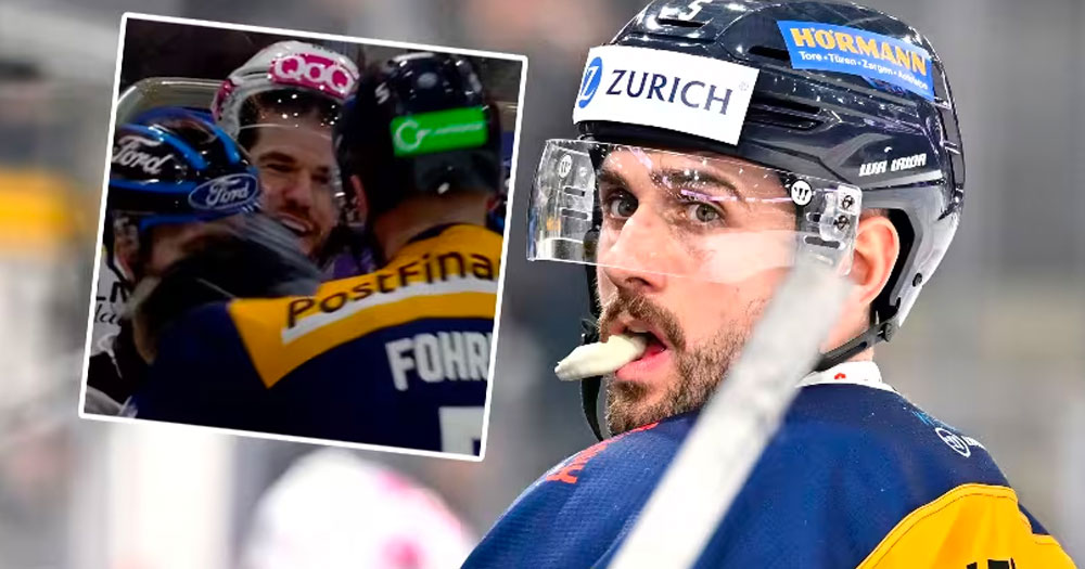 Swiss league player suspended for punching ref in the face!