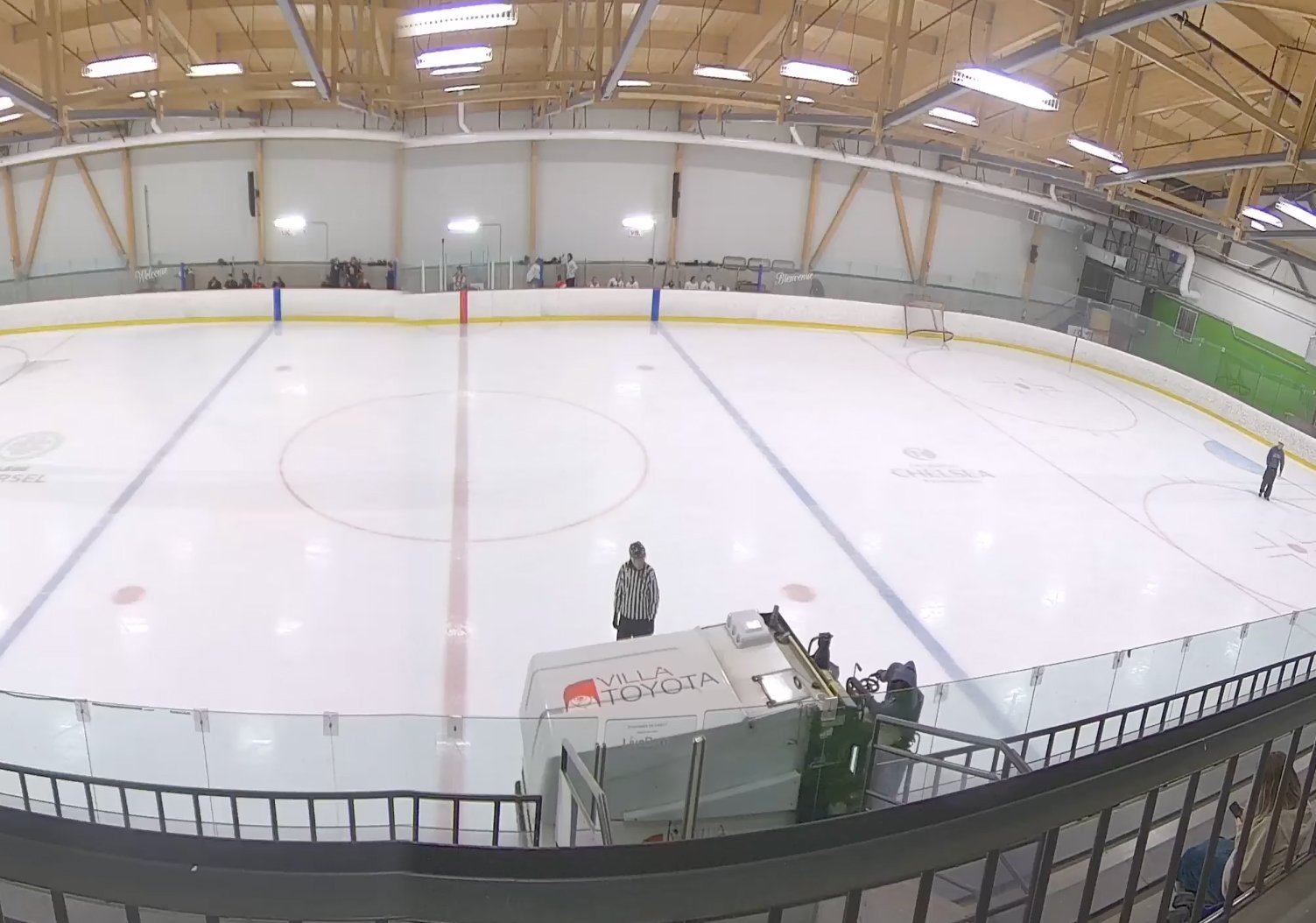 Drunk Zamboni driver crashes into the boards at arena and gets arrested!