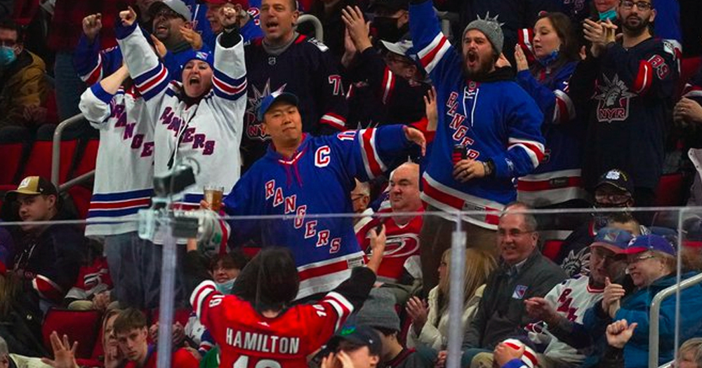Rangers fans barred from buying Hurricanes tickets in Raleigh
