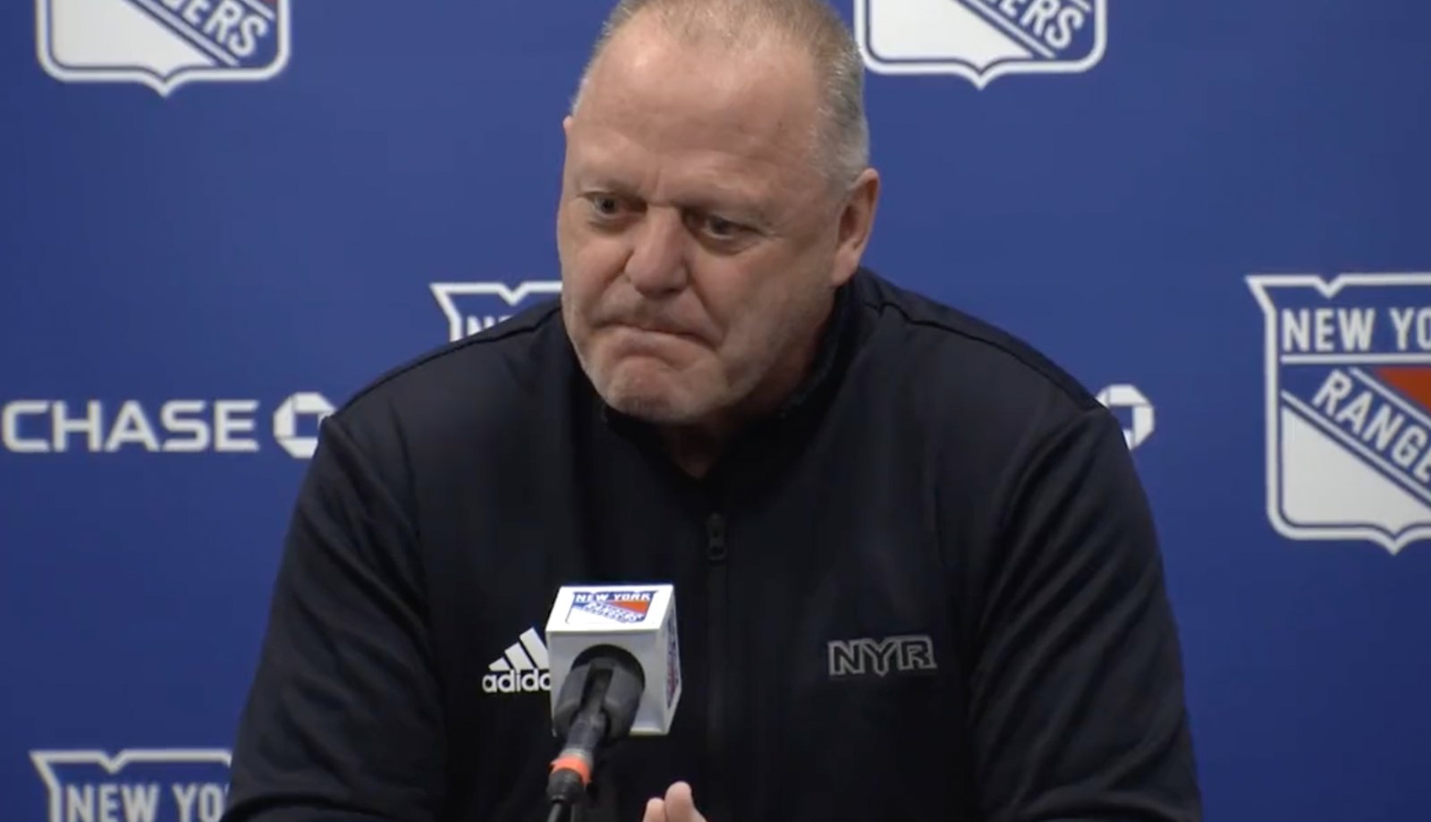 Rangers’ Gerard Gallant slams reporters when questioned about possible firing