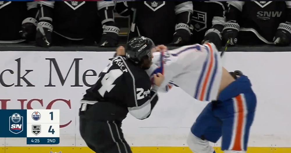 Puljujarvi dropped by Danault in spirited tilt
