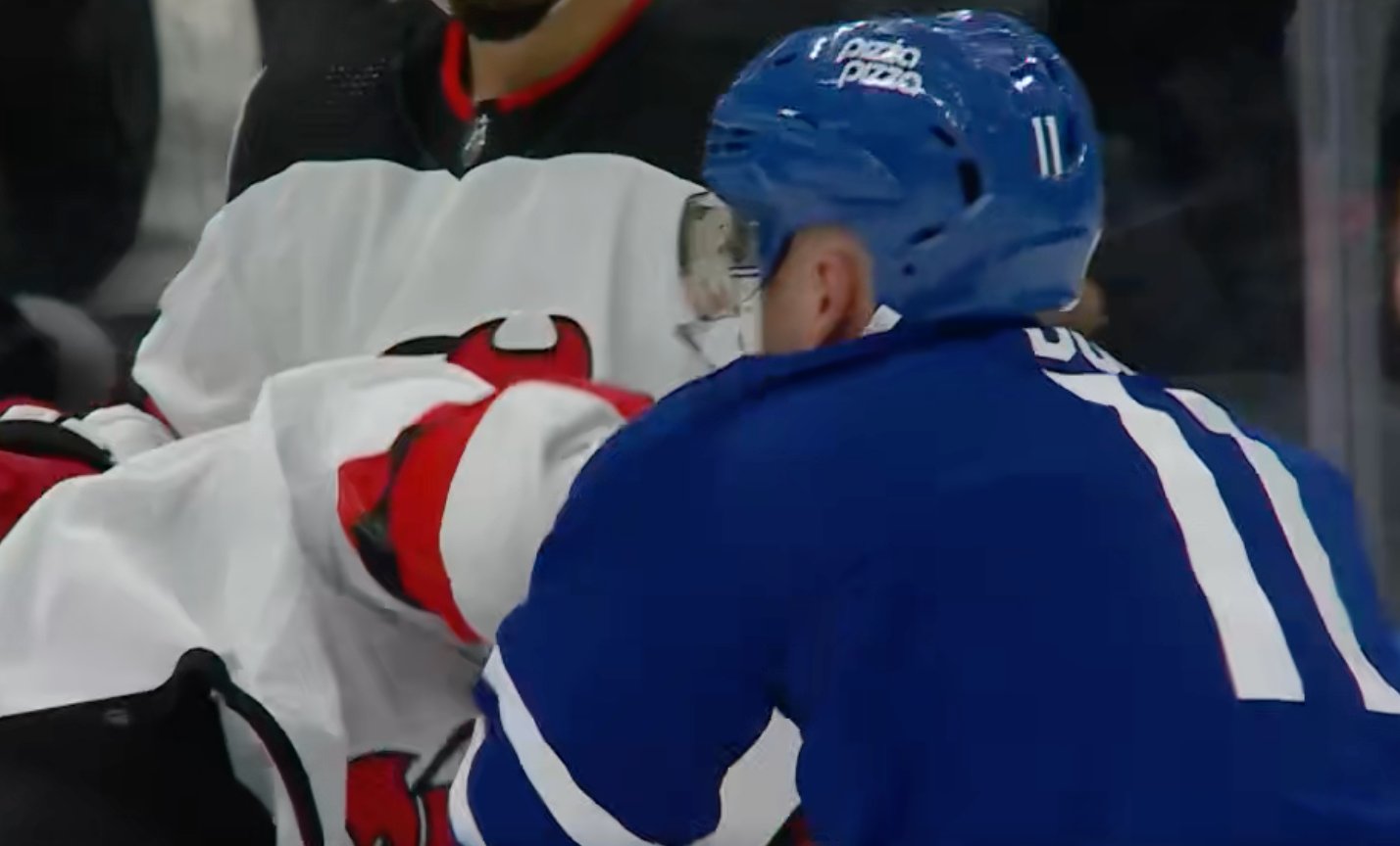Max Domi avenges Auston Matthews by dropping the gloves! 