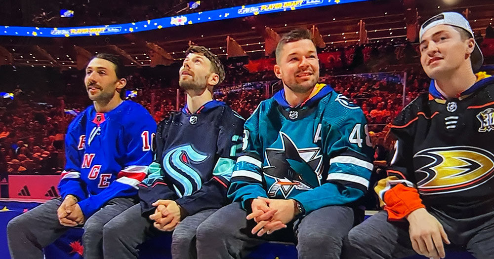 And the last selection in the 2024 NHL All-Star Game Draft is...