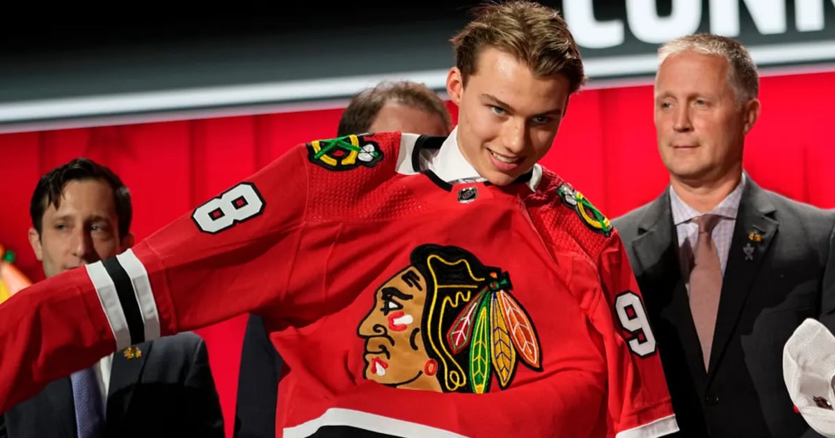 Connor Bedard signs his first NHL contract on his 18th birthday.