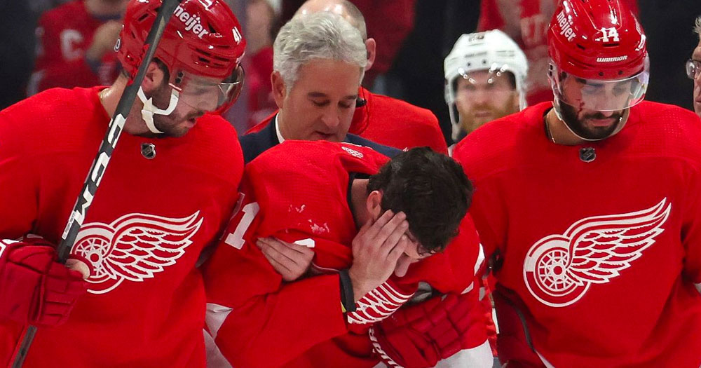 The Red Wings release update on Dylan Larkin's health