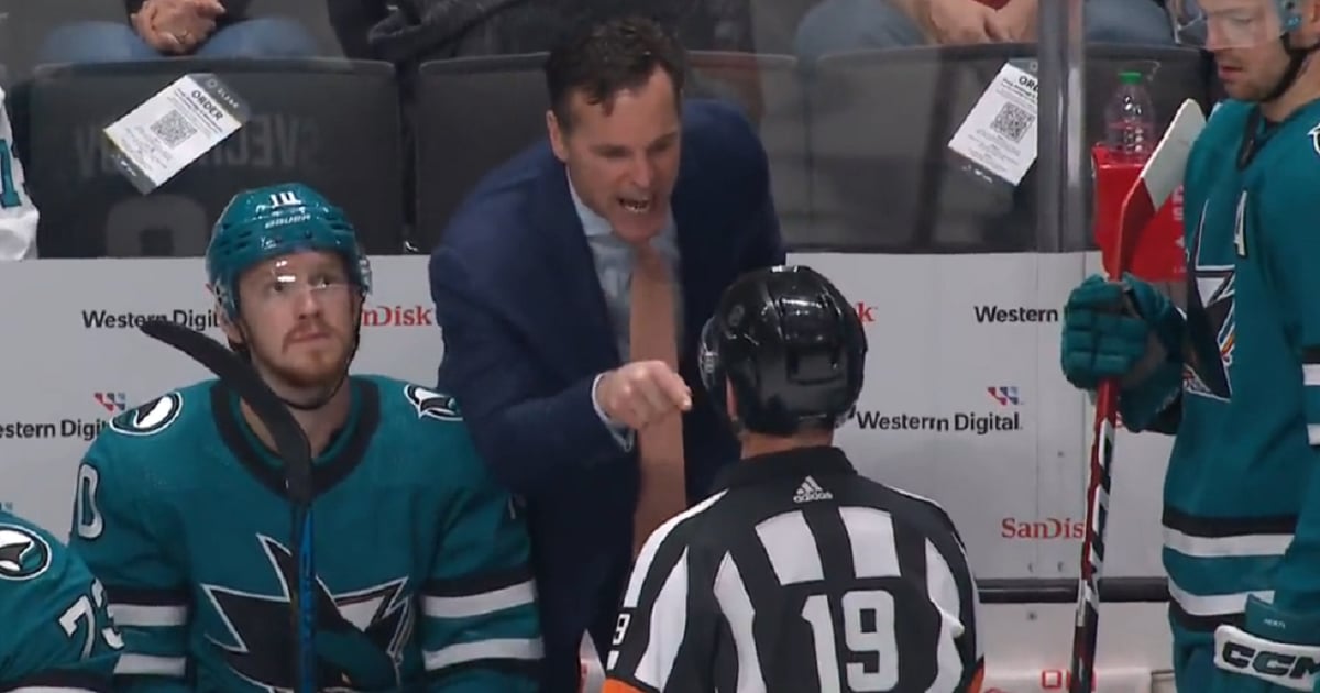 David Quinn ejected after exploding on referee Gord Dwyer.