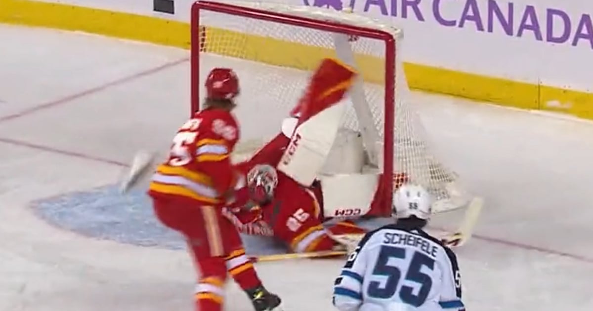 Jacob Markstrom makes one of the saves of the year.