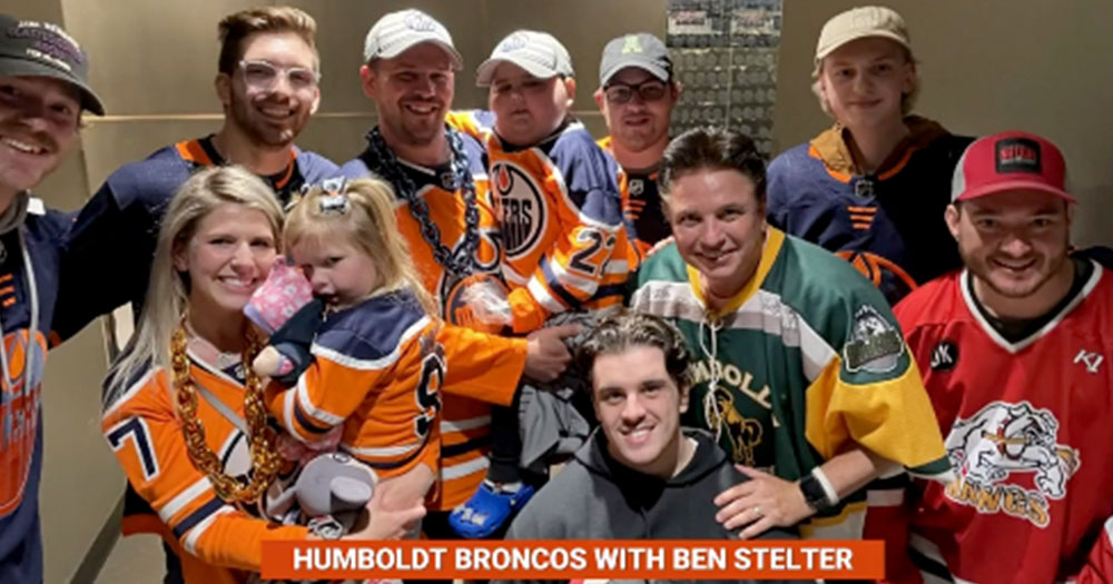 Survivors from Humboldt Broncos tragedy have a special gift for Ben Stelter and his family