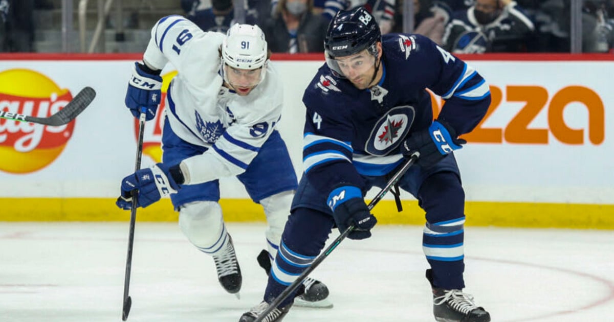 Leafs and Jets lineup for Prime Monday Night Hockey.