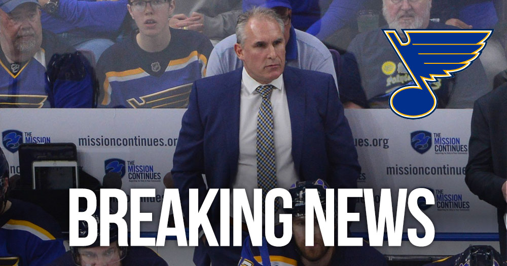 Breaking: Blues fire head coach Craig Berube