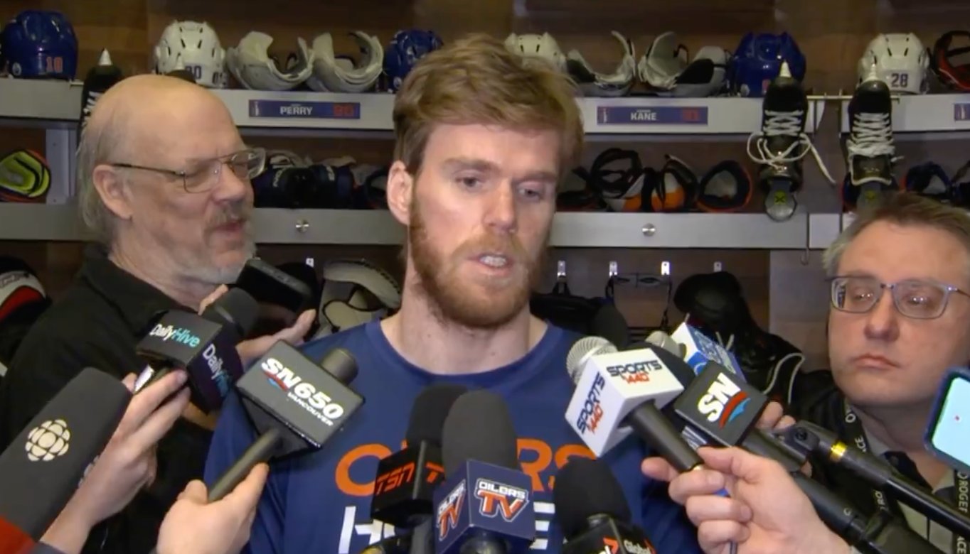 Connor McDavid breaks silence on brutal cross check from Carson Soucy