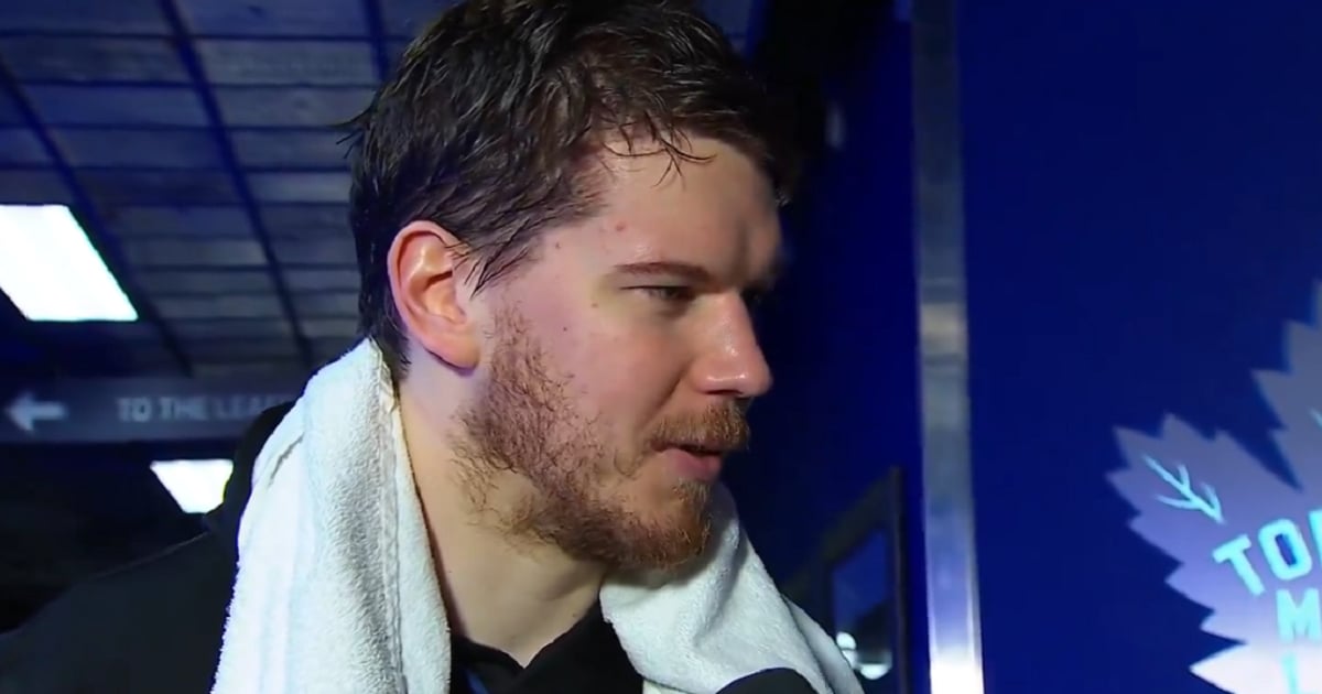 Ilya Samsonov drops F-Bomb in post-game interview.