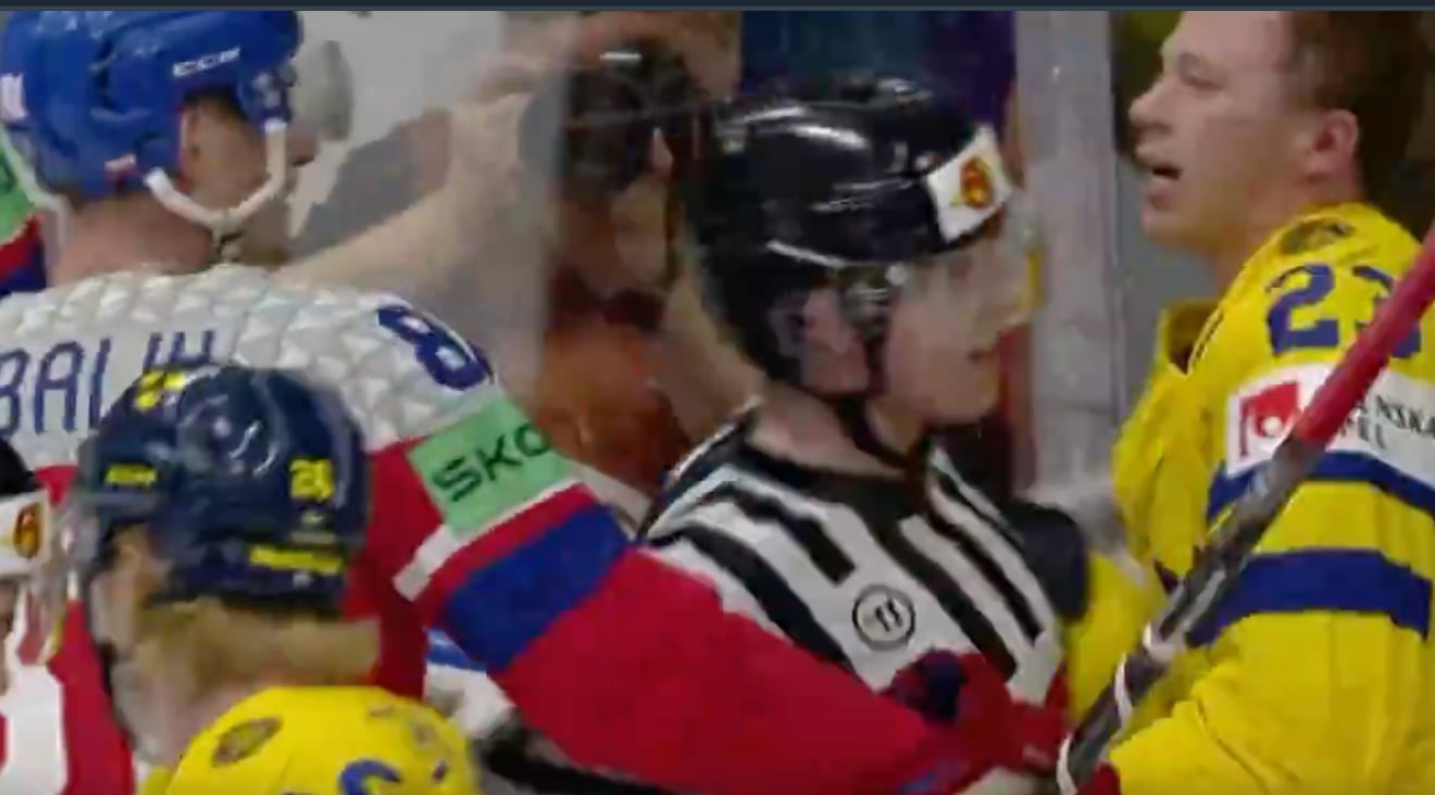 Lucas Raymond scuffles with former teammate