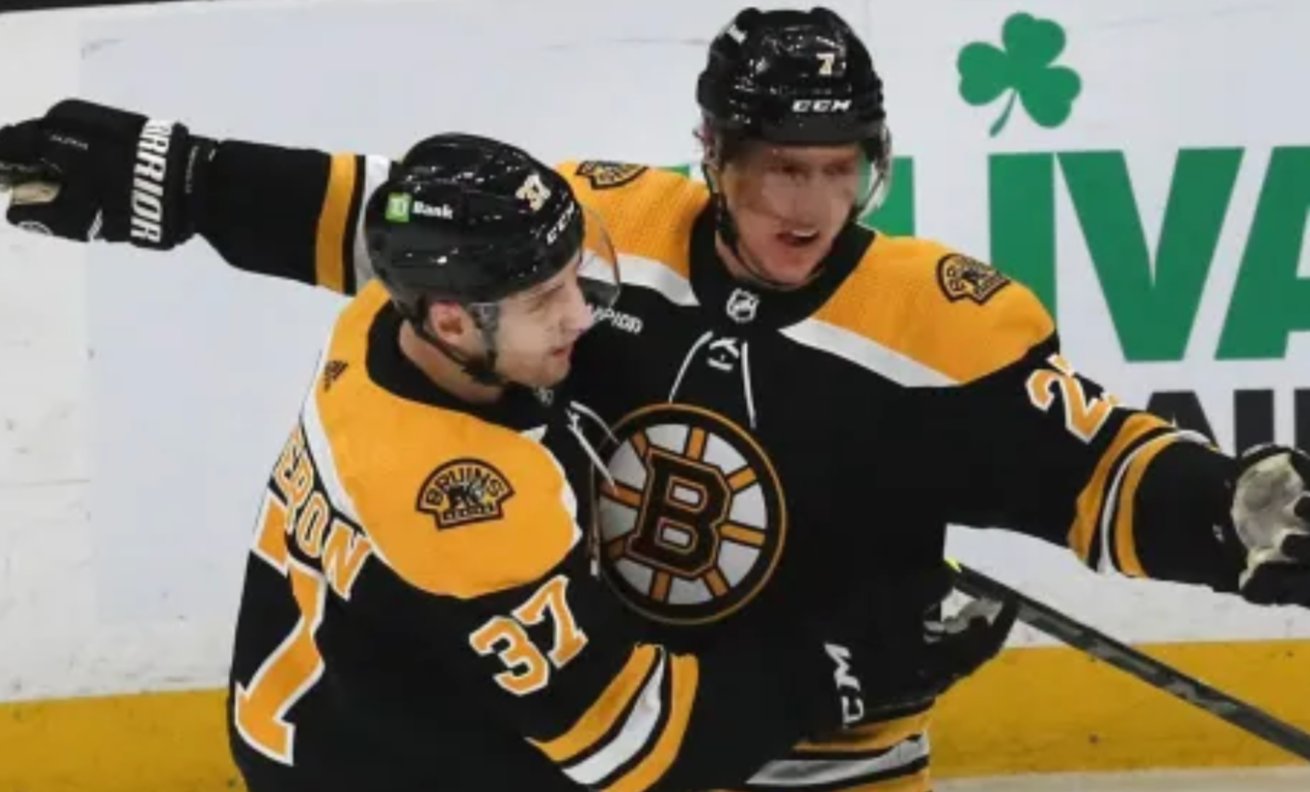 Hampus Lindholm shows touching tribute to Patrice Bergeron 