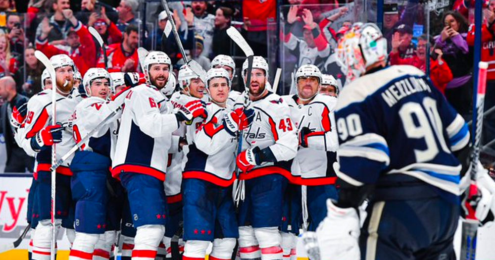 Elvis Merzlikins tries to fight Tom Wilson then gives up OT goal to lose the game
