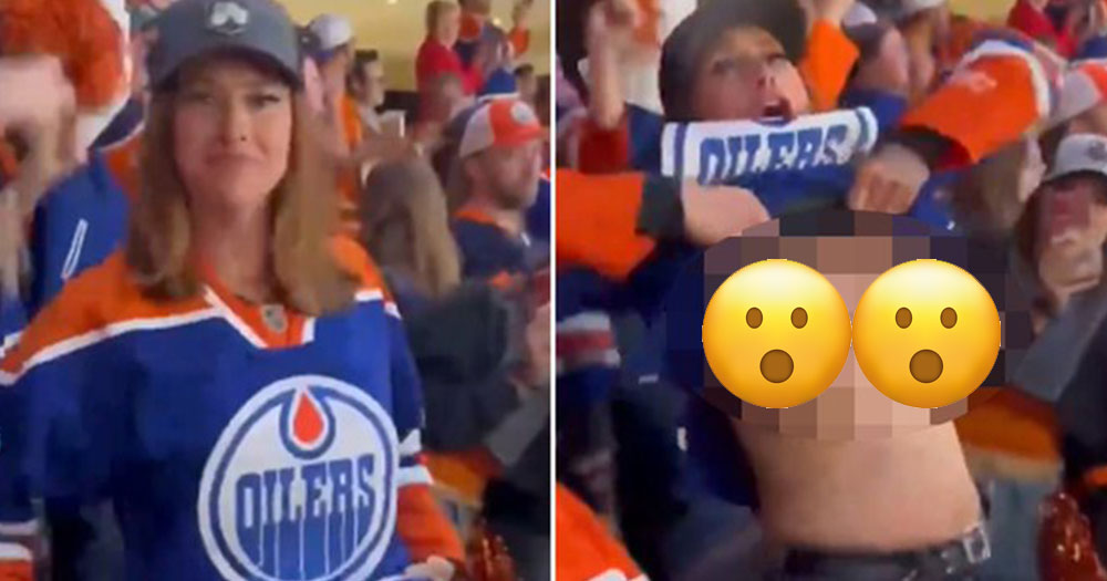 Oilers fan receives interesting offer after flashing fans in Game 6
